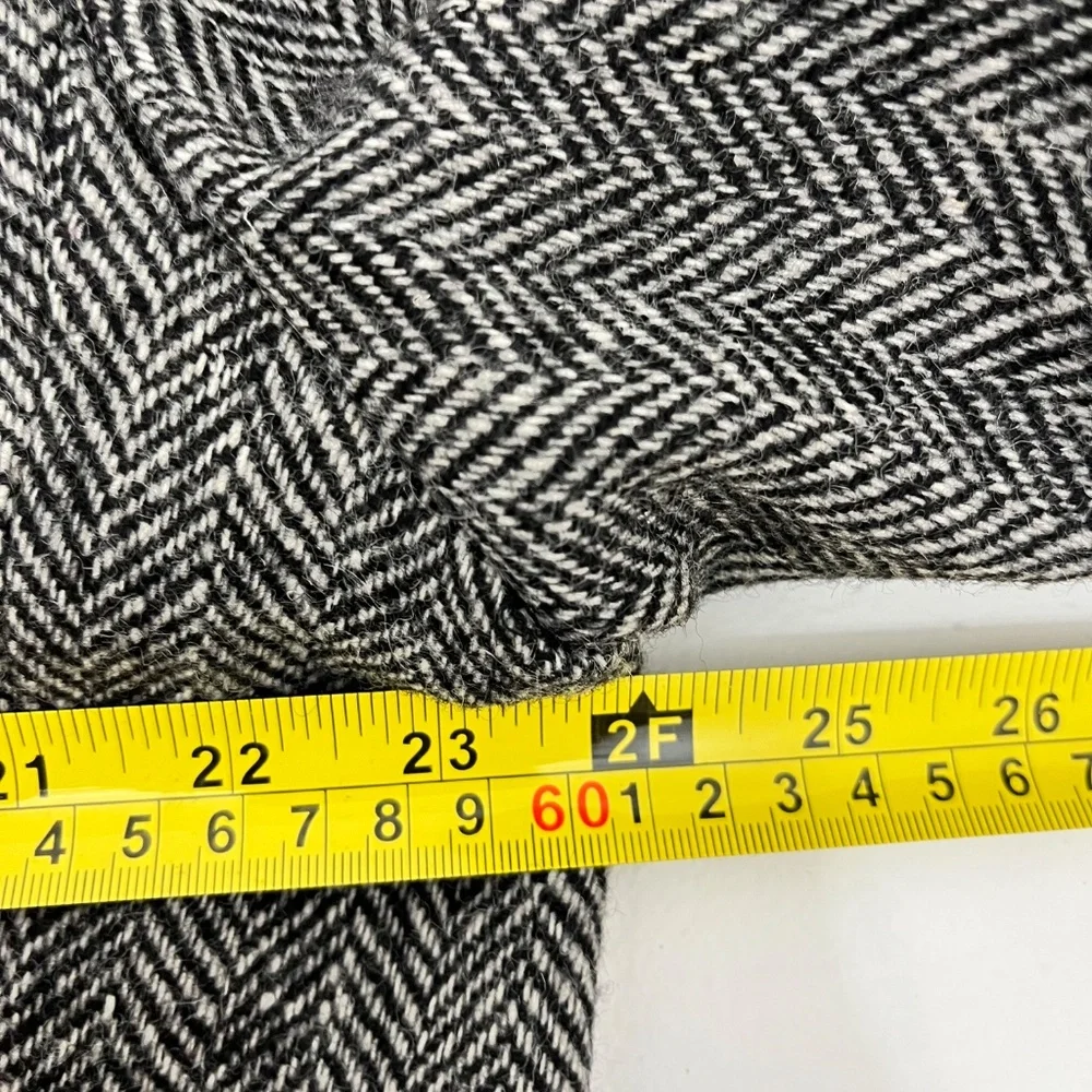 Protocol Mens 44R Single Breasted Blazer Gray Wool Tweed‎ Herringbone Two-Button